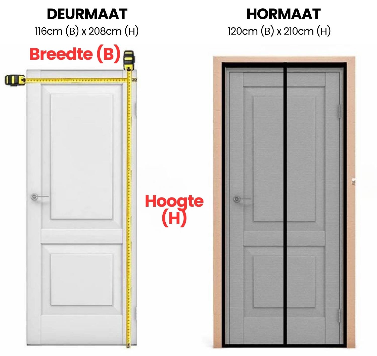 Magnetic Fly Screen Door Black 60 x 210 cm, image 7