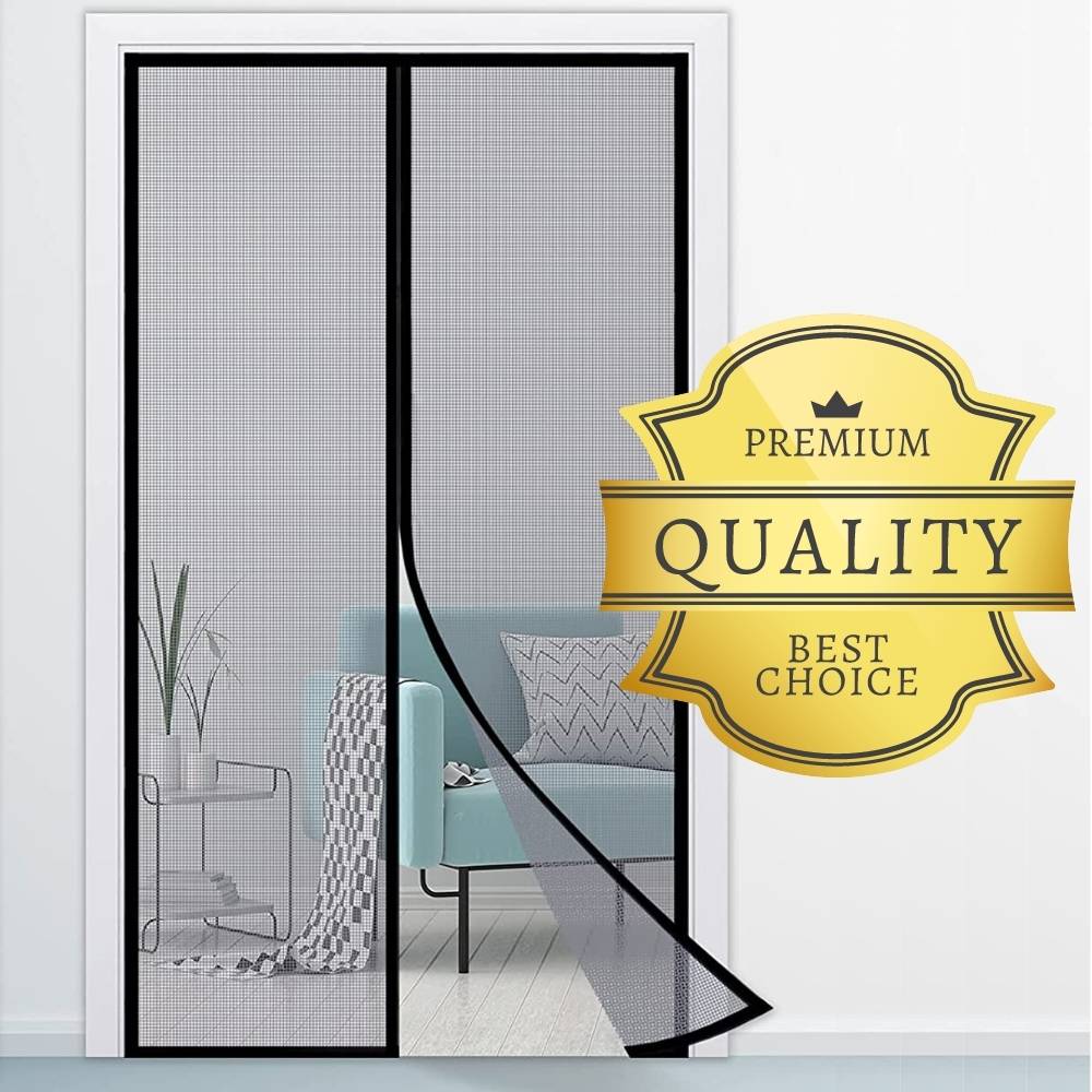Magnetic Fly Screen Door Black 60 x 210 cm, image 8
